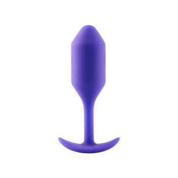 b-Vibe - Snug Plug 2 - Verzwaarde anaalplug (Paars)